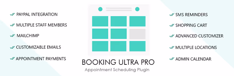 Proceso de reserva en cuatro pasos en Booking Ultra Pro