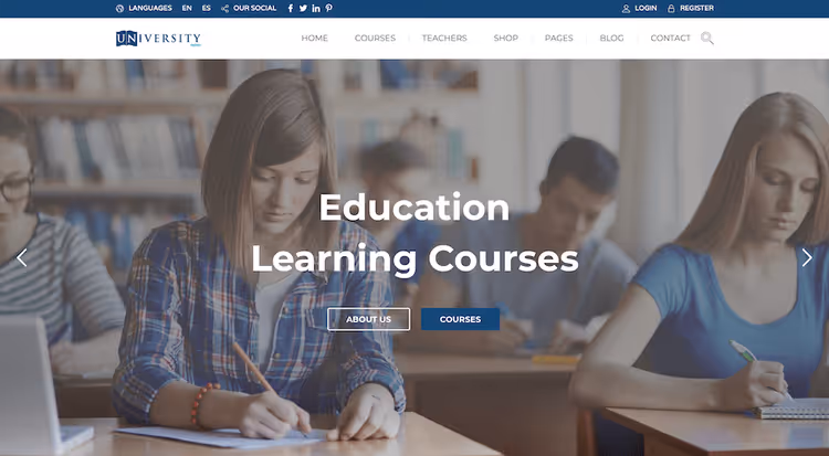 Tema polivalente Education Pack para centros de aprendizagem