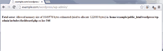Errore fatale di esaurimento memoria PHP in WordPress