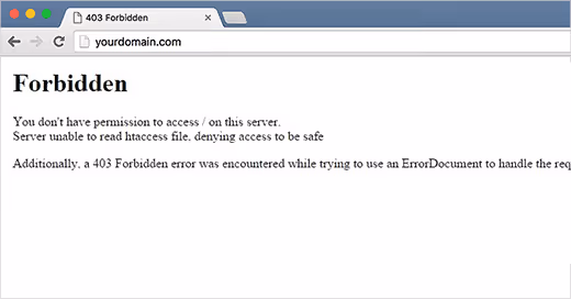 Errore ERR_TOO_MANY_REDIRECTS nel browser Chrome