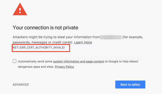Errore certificato SSL e contenuti misti sul sito WordPress