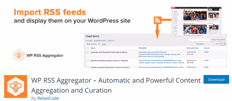 🗞️ WP RSS Aggregator: pistikprogrammi ülevaade RSS-i koondamiseks ja autoblogideks