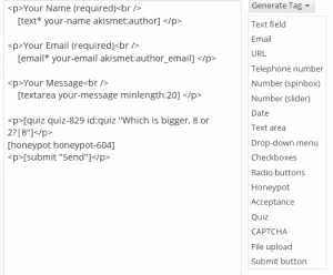 Risultati del sondaggio sui metodi di prevenzione spam in CF7