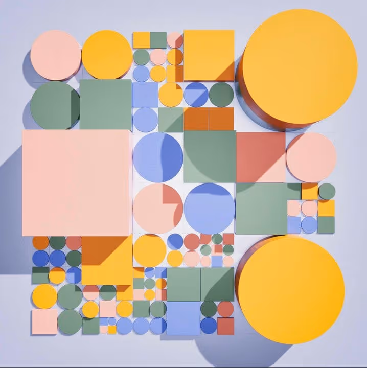 Abstrakte generative Arbeit von Manolo Gamboa Naon