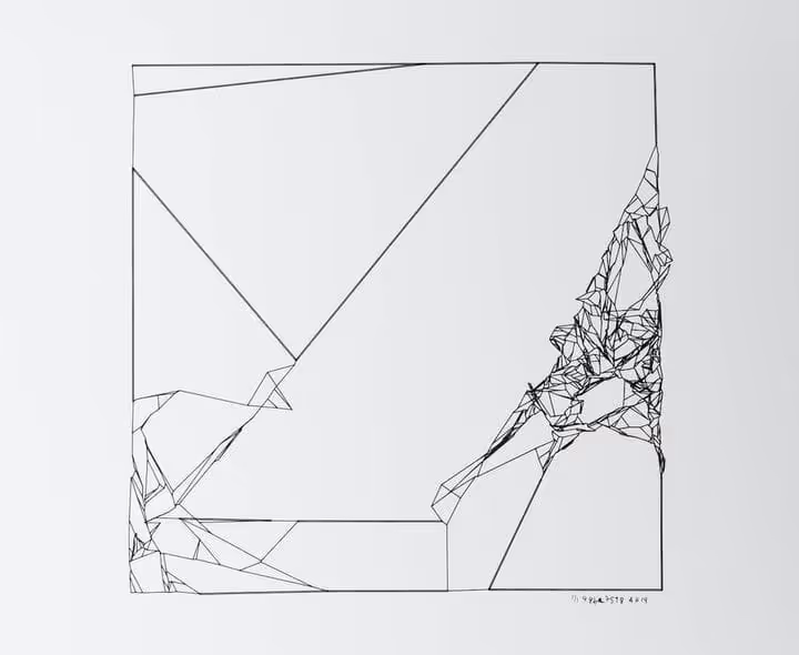 Plotterzeichnung von Anders Hoff