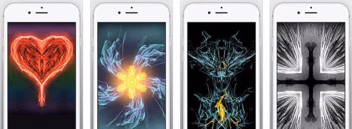 Silk, eine iOS-App für interaktives generatives Zeichnen