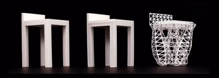 Stuhlvergleich: menschliches Design versus generative Optimierung von Autodesk