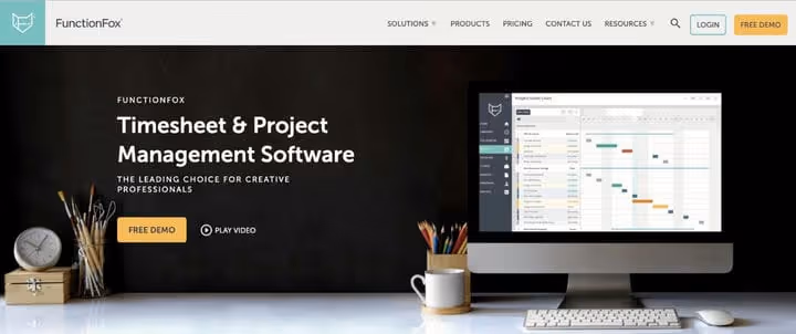 FunctionFox dashboard för kreativ projektledning