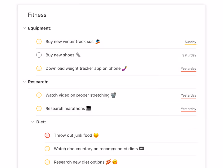 Aufgabenkommentare mit angehängter Datei in Todoist