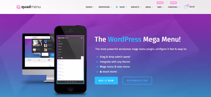 🧭 QuadMenu 2026 : méga menu pour WordPress sans code ni maux de tête