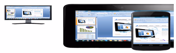 Splashtop kontrollpanel med flere tilkoblinger
