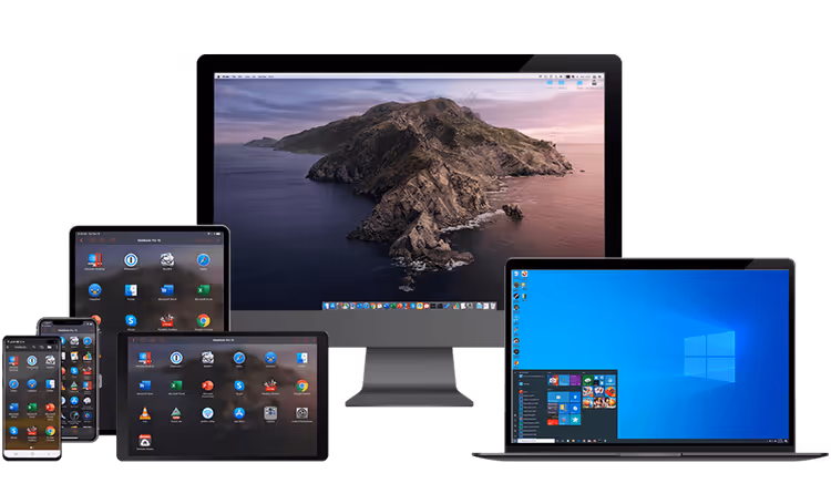 Parallels Access mobilt grensesnitt med tilpassede applikasjoner