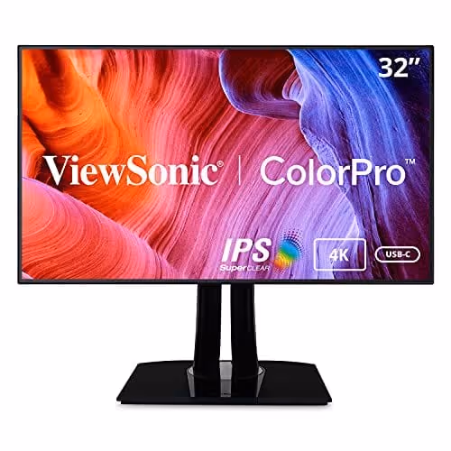 ViewSonic Monitor professionale IPS 4K da 32 pollici per editing