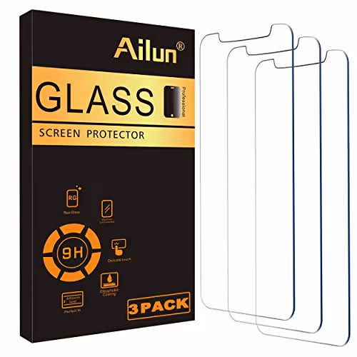 Película protetora Ailun para iPhone, pack de 3