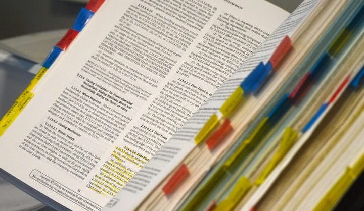 white labeled book