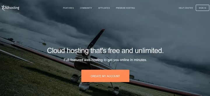 x10hosting Basic control panel