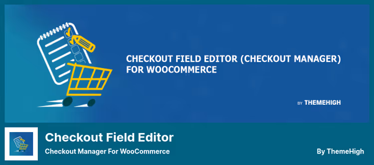 Checkout Field Editor checkout field setup interface