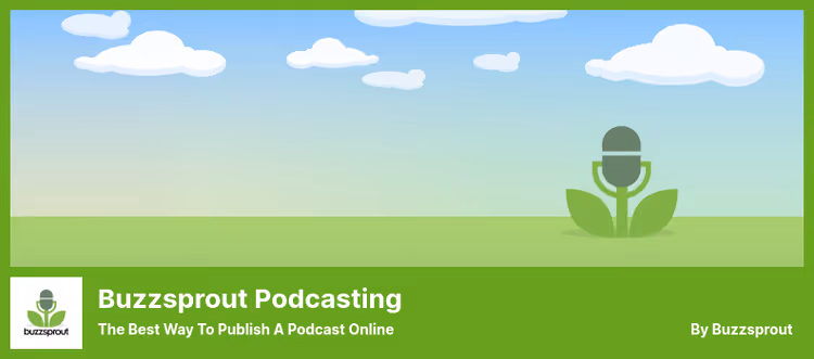 Buzzsprout Podcasting plugin interface in WordPress