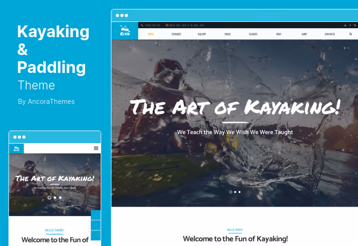 Skjermbilde av Kayaking &amp;amp;amp;amp;amp;amp;amp; Paddling-temaet for båtutleie og vannturer