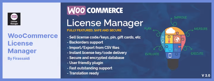 Oversikt over funksjonene i WooCommerce License Manager-utvidelsen fra CodeCanyon