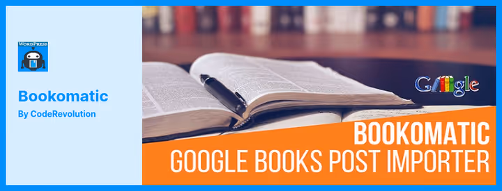 Bookomaticu liides automaatse genereerimise seadetega Google Booksist pärit postitustele