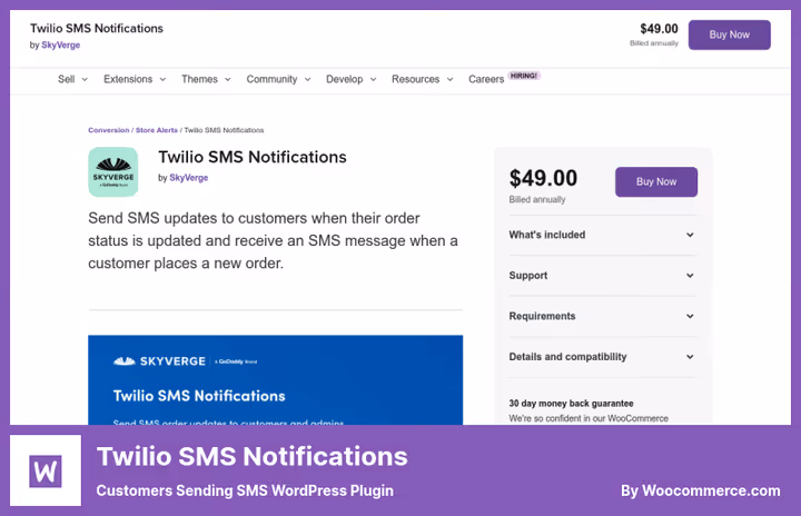 Configuração de envio de SMS via Twilio no WooCommerce