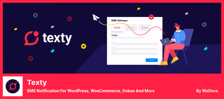 Formulário de subscrição de newsletter por SMS no plugin Texty para WooCommerce