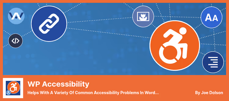 Страница настроек WP Accessibility с разделами Features и Toolbar