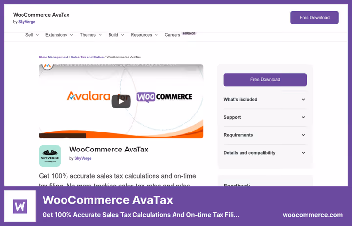 Интеграция WooCommerce с Avalara AvaTax для расчёта налога