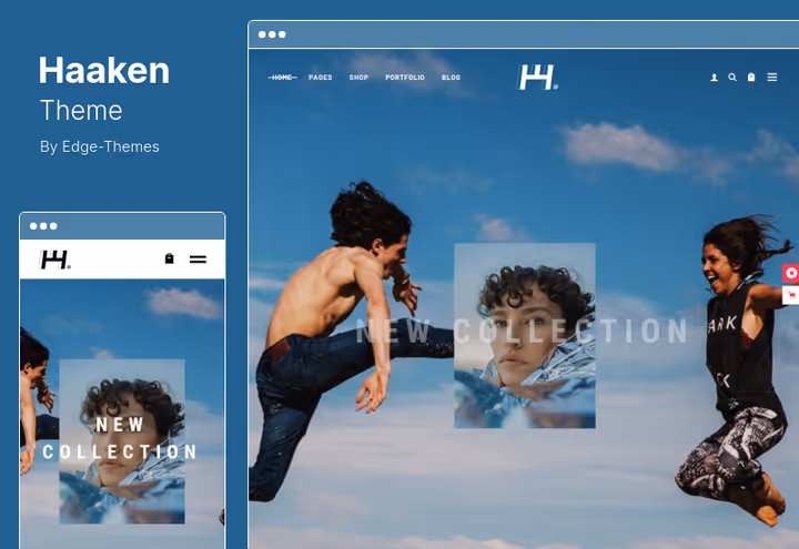 Haaken theme with streetwear fashion store showcase