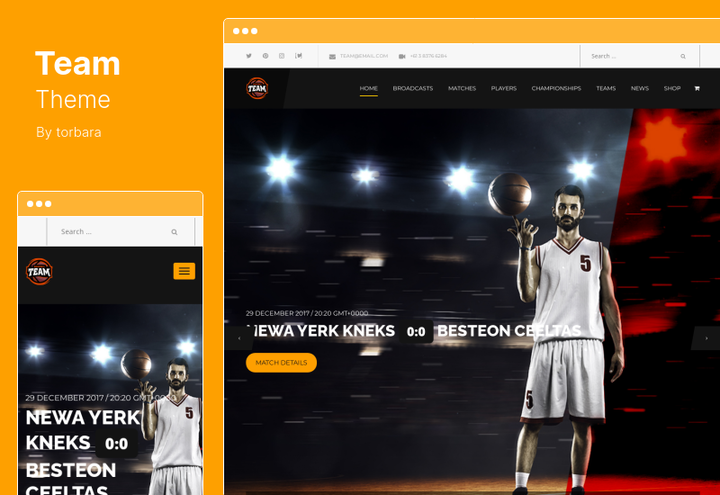 13 найкращих тем WordPress для баскетболу 🏀 2022