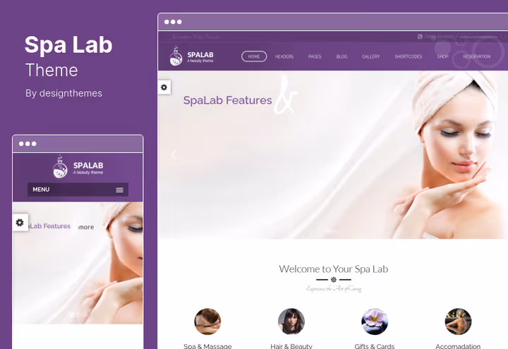 Spa Lab teema, universaalne spaasalongi sait