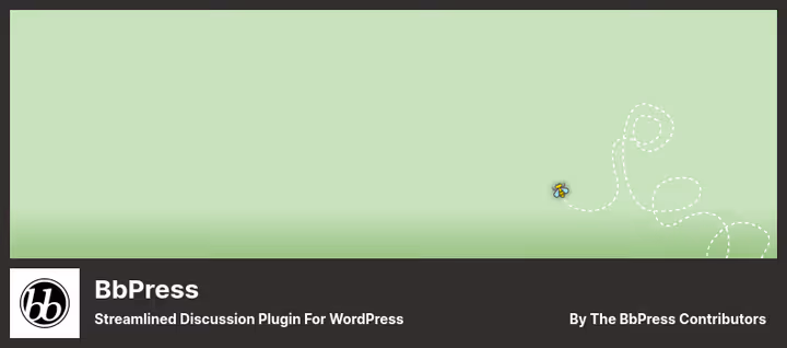 bbPress forumgrensesnitt med emneliste og standard WordPress-tema