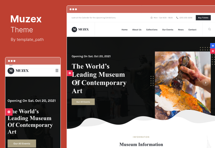 14 bästa WordPress museum och utställningsteman 🏛️ 2022