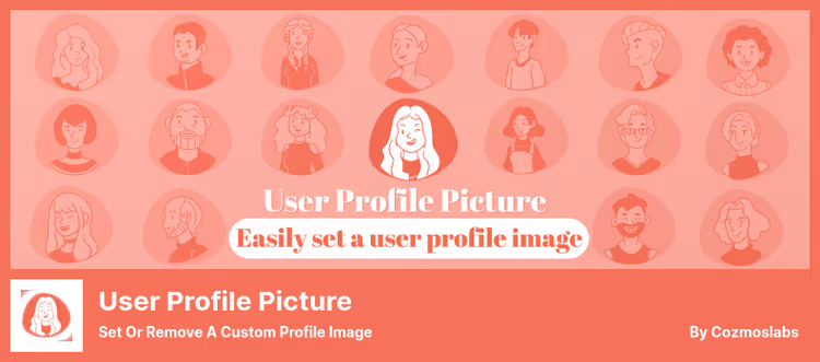 Interface de upload de foto do plugin User Profile Picture