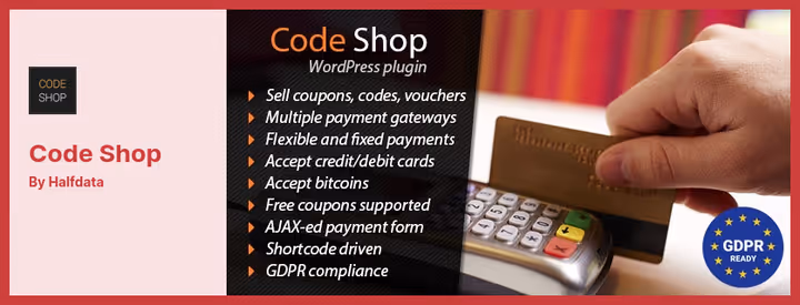 Code Shop plugin for selling codes and licenses