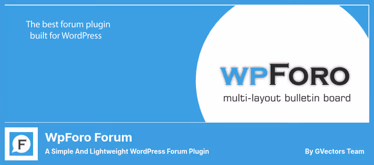 wpForo foorum kaasaegse disaini ja liikmete hinnangutega