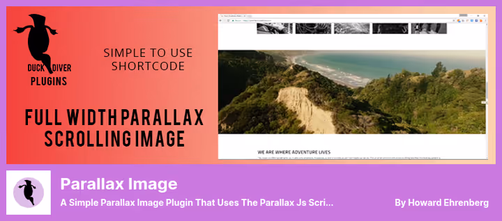 Example of full-width parallax image with text overlay