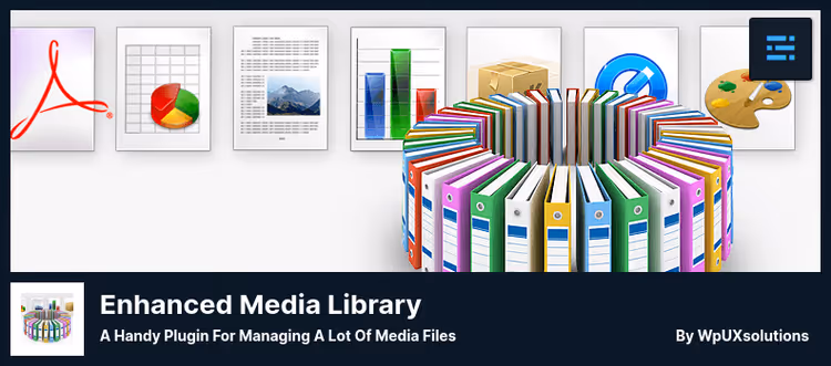 Biblioteca de media do WordPress com categorias e filtros via Enhanced Media Library