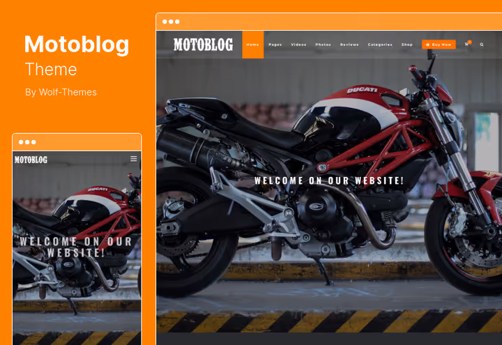 Motoblog blogging theme for motorcyclists