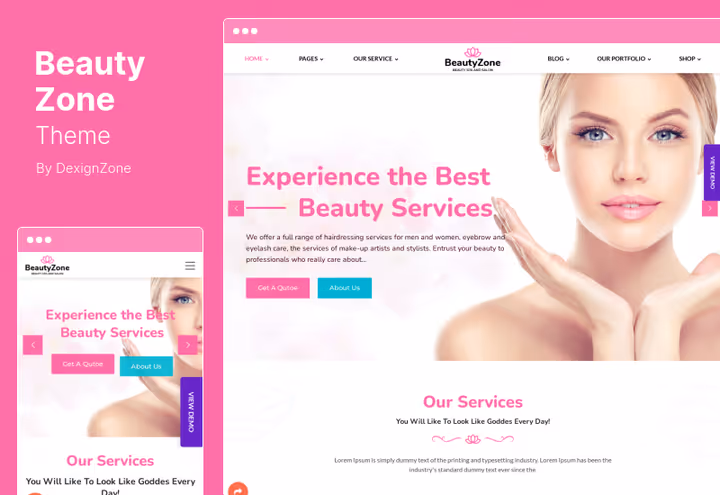 Universaalne iluteema BeautyZone Revolution Slideriga
