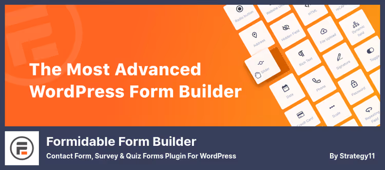 Formidable Forms visual form builder in WordPress admin