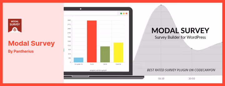 Modal Survey plugin poll example on site frontend