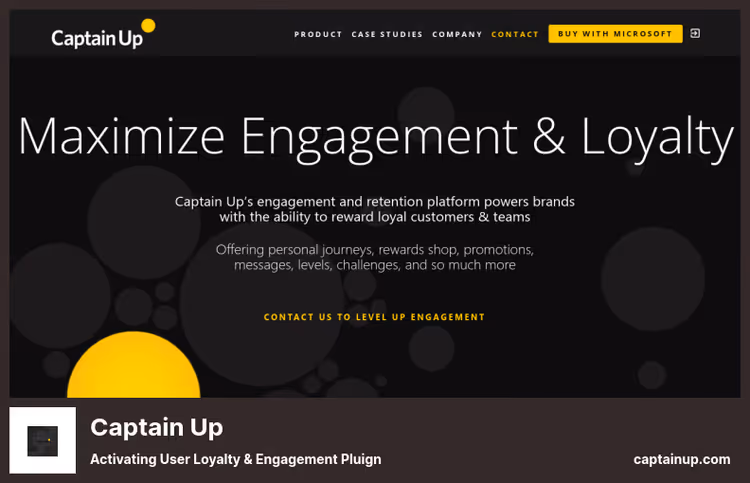 Captain Up platform for gamification and loyalty programs