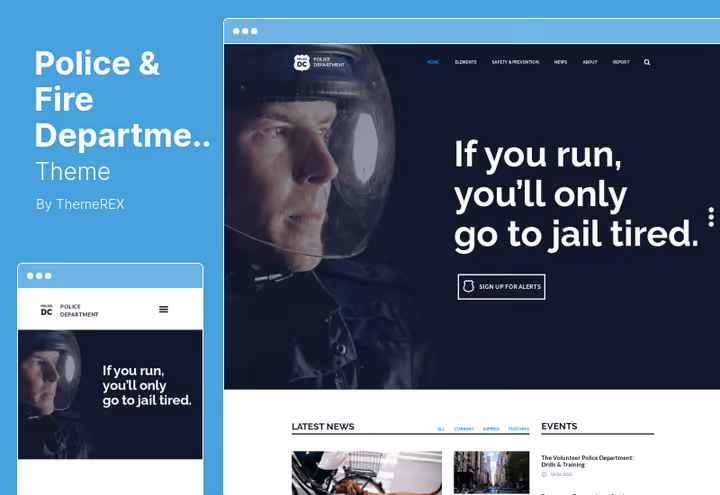 Главная страница темы Police and Fire Department