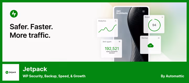 Jetpack console with security and backup features