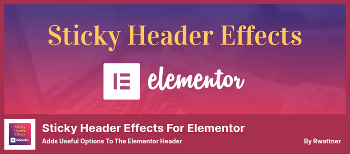 Налаштування ефектів sticky-хедера для Elementor