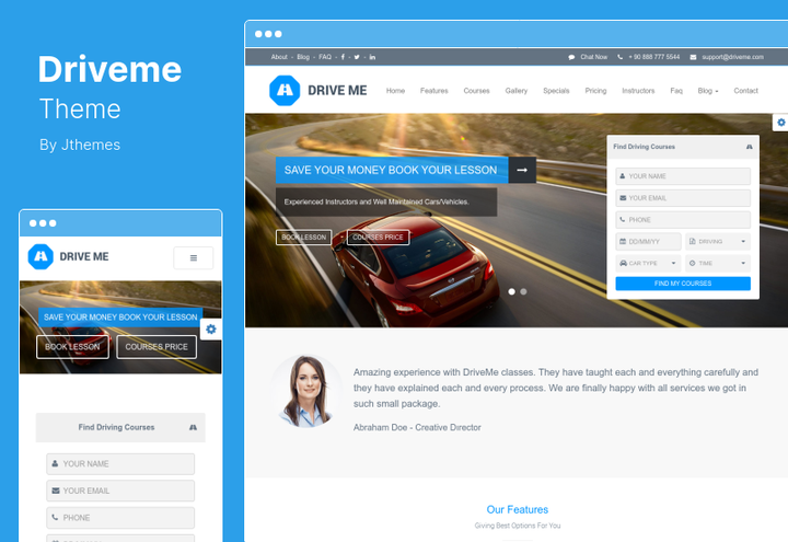 Die 16 besten WordPress Fahrschulthemen 🚗 2022