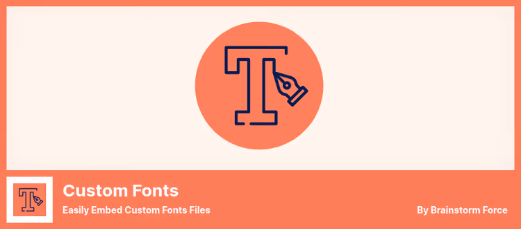 Interface de carregamento de fontes personalizadas no plugin Custom Fonts