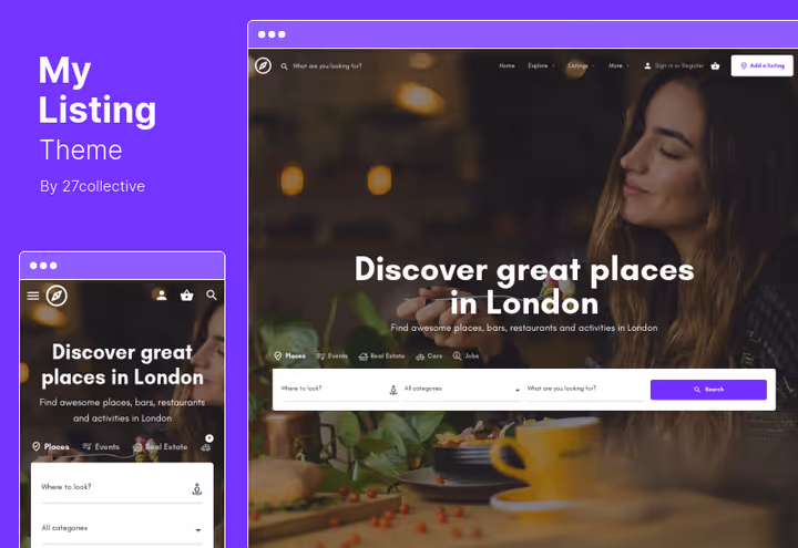 MyListing-temas oppføringstypebygger